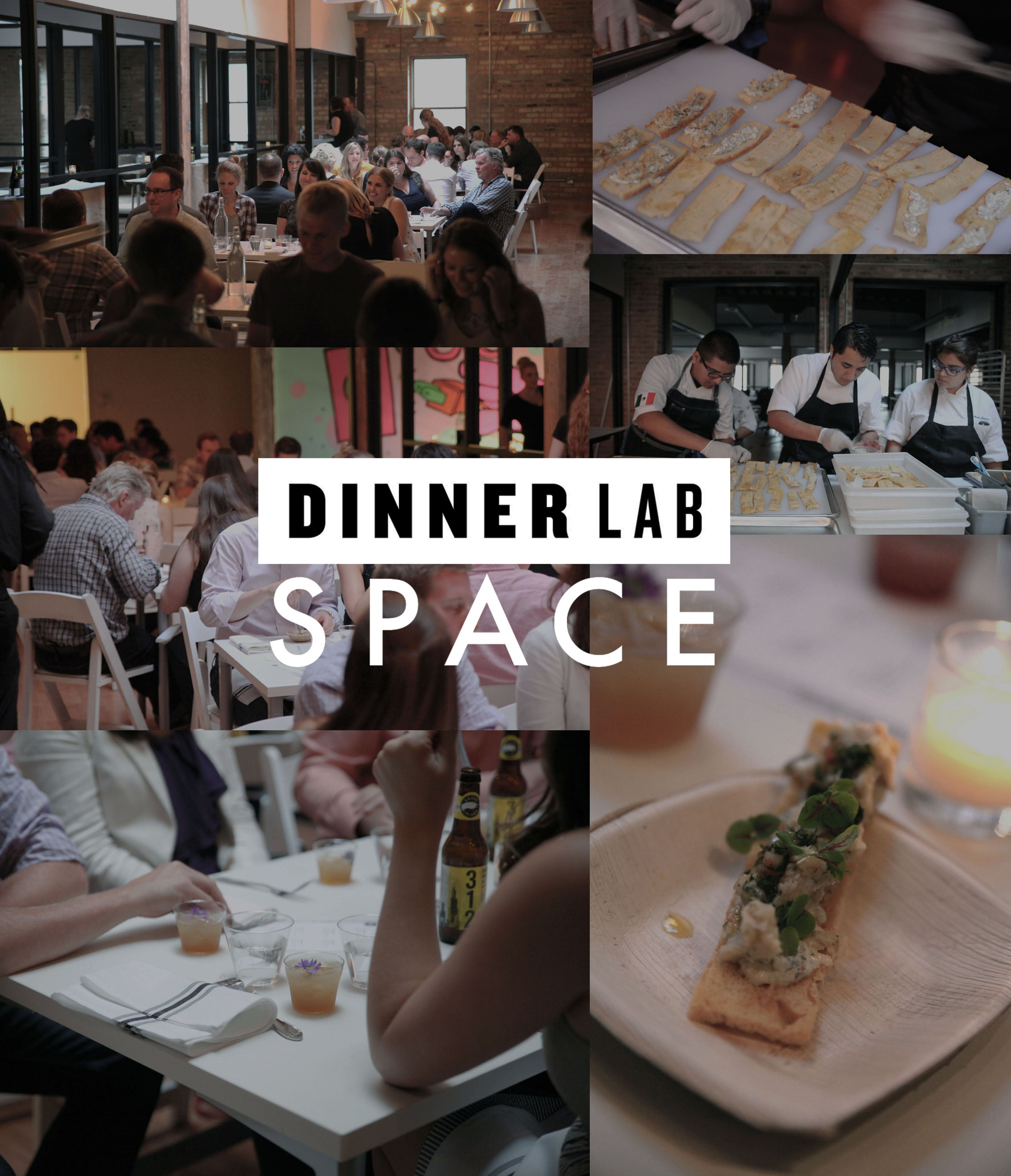 SPACE & DinnerLab Collage logo