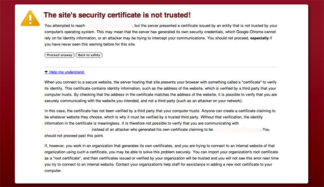 GoDaddy SSL certificate error in google Chrome